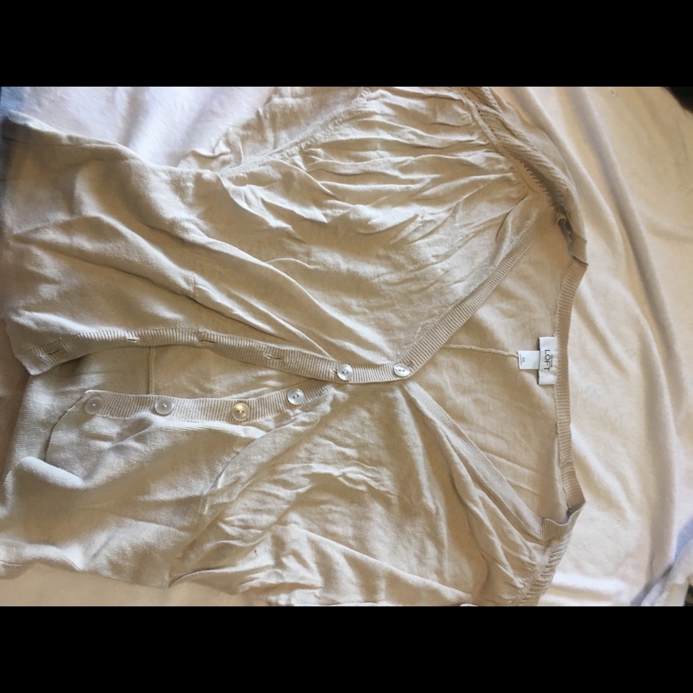 Short sleeve Ann Taylor loft cardigan